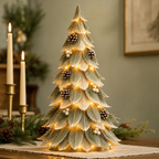 Eight-Tier Lighted Tabletop Christmas Tree