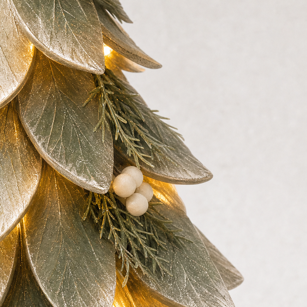 Eight-Tier Lighted Tabletop Christmas Tree