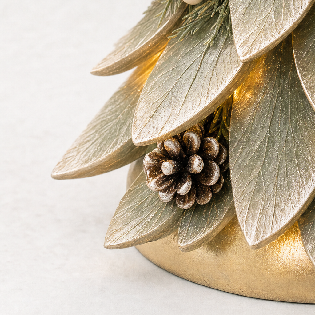 Eight-Tier Lighted Tabletop Christmas Tree