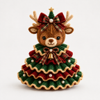 Crochet Highland Cow Christmas Ornament Kit