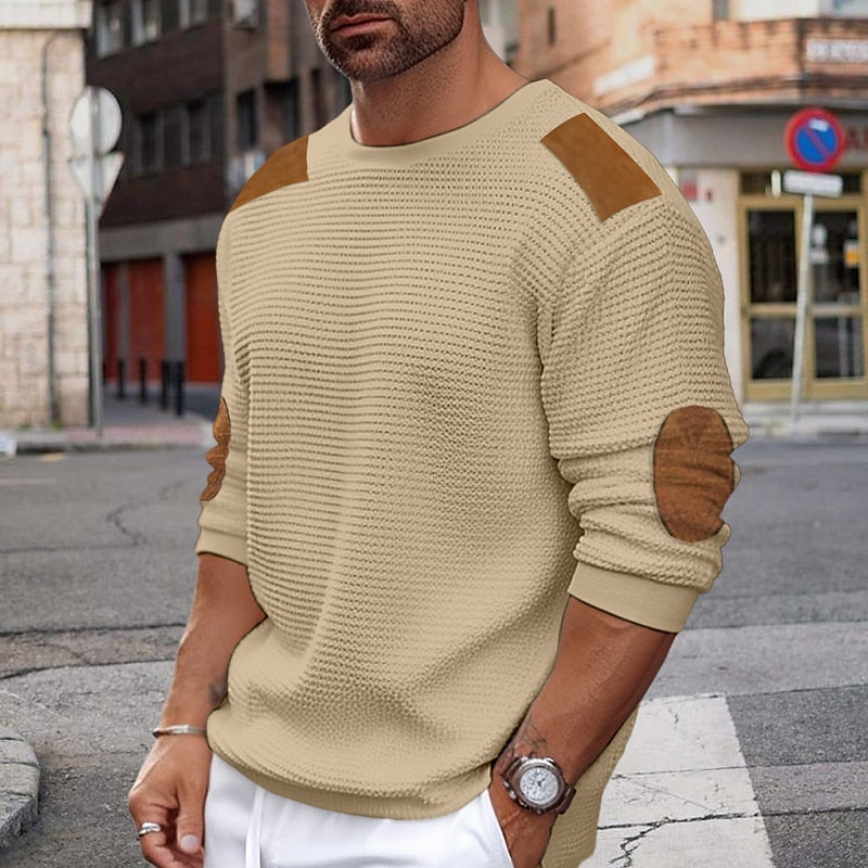 Darren | Textured Crew Neck Sweater
