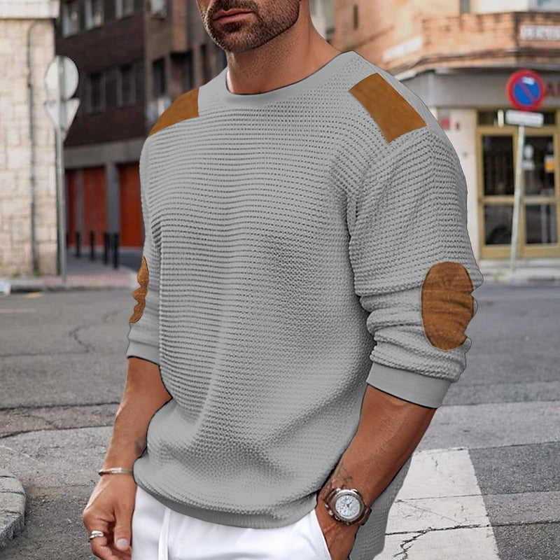 Darren | Textured Crew Neck Sweater