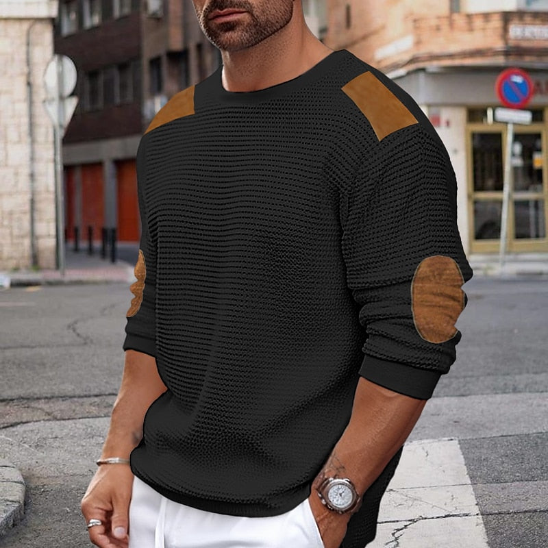 Darren | Textured Crew Neck Sweater