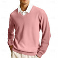 Declan | Flat-Knit V-Neck Sweater