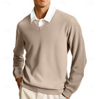 Declan | Flat-Knit V-Neck Sweater