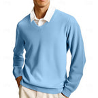 Declan | Flat-Knit V-Neck Sweater
