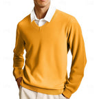 Declan | Flat-Knit V-Neck Sweater