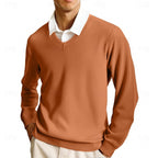 Declan | Flat-Knit V-Neck Sweater