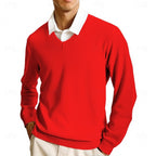 Declan | Flat-Knit V-Neck Sweater