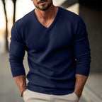 Dominic | Tailored Ribbed V-Neck Sweater