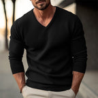 Dominic | Tailored Ribbed V-Neck Sweater