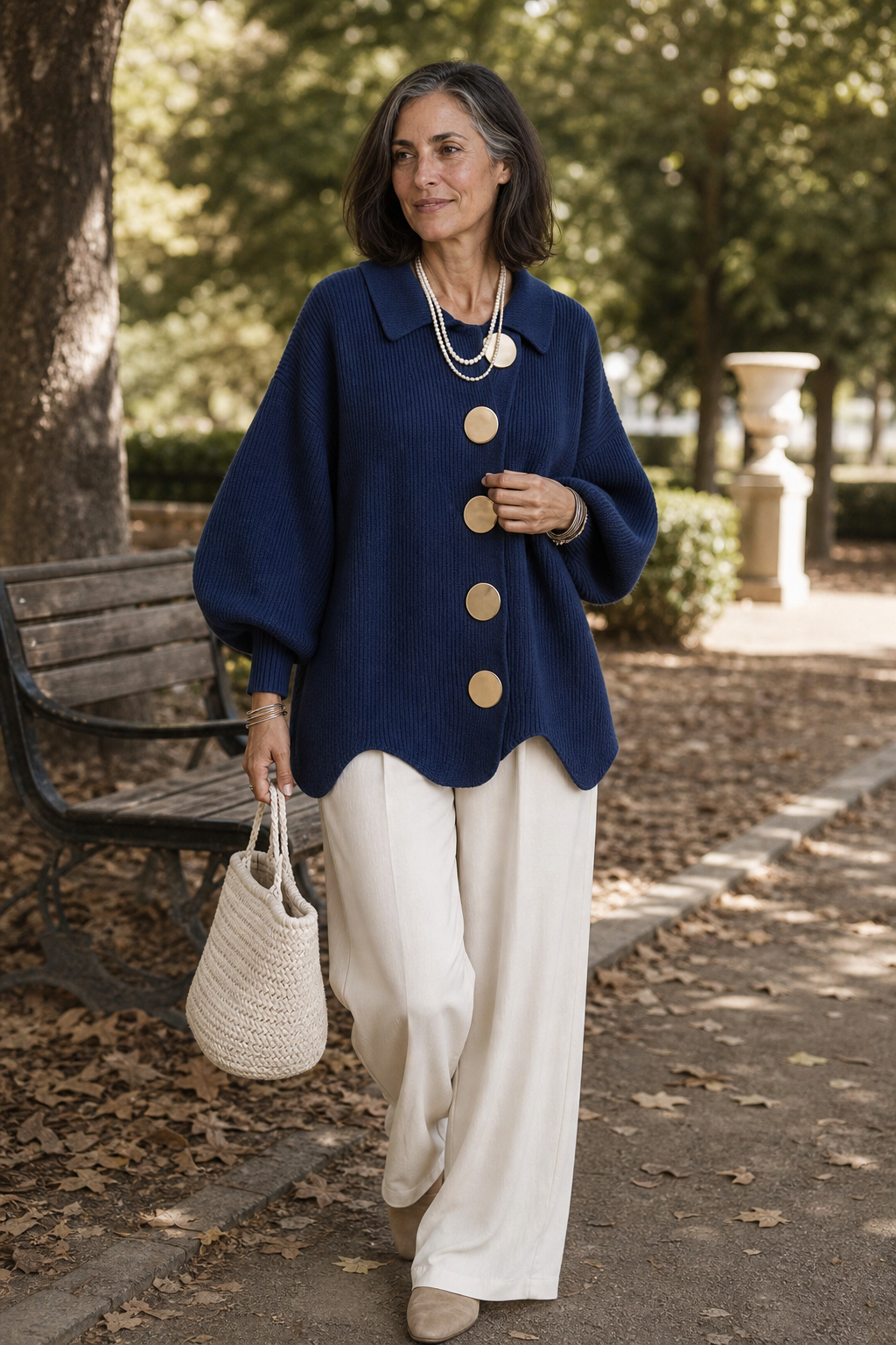 Doris | Cozy Scalloped Button Cardigan