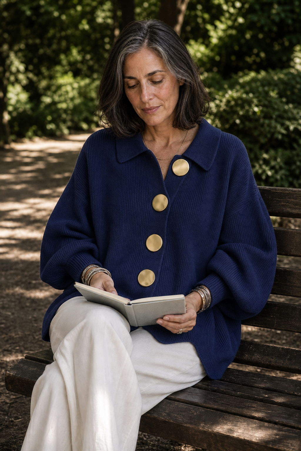 Doris | Cozy Scalloped Button Cardigan