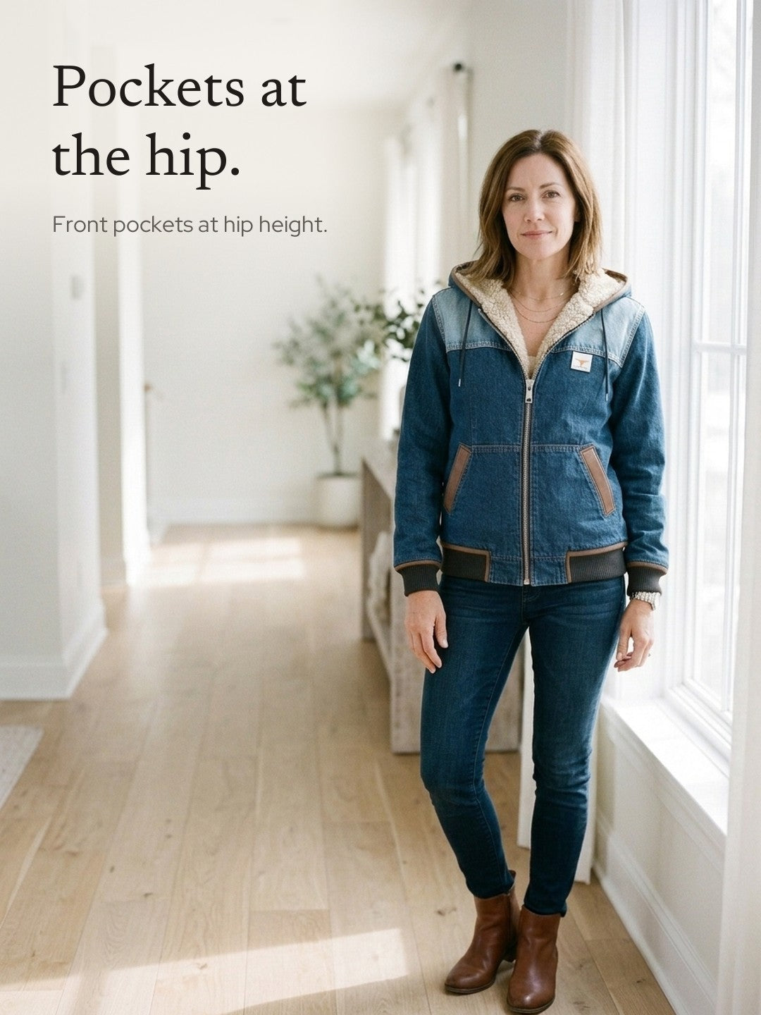 Elianna | Sherpa-Lined Quilted Hooded Jacket