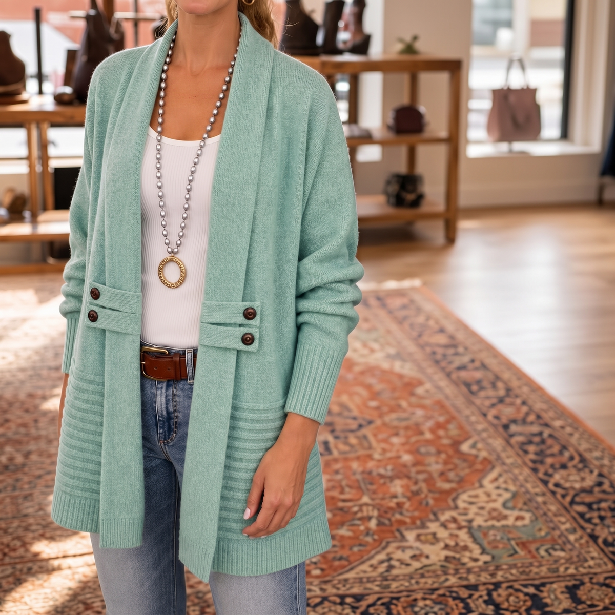 Elma | Cozy Shawl Collar Cardigan