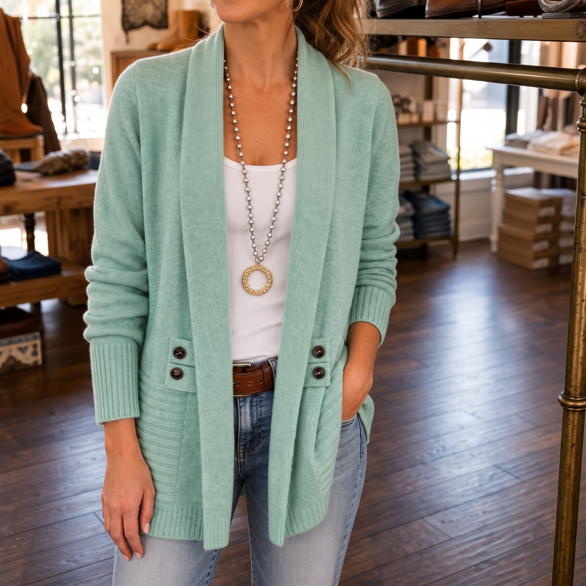 Elma | Cozy Shawl Collar Cardigan