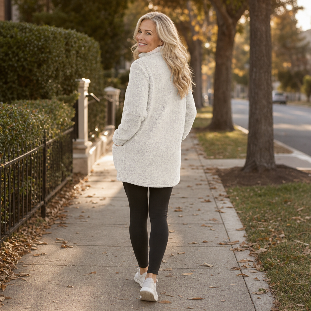 Estella | Plush Half-Zip Sherpa Pullover