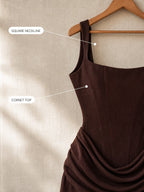 Evelina | Square Neck Corset Mini Dress