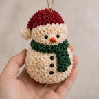 Fabric-Poke Snowman Christmas Ornament Kit
