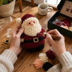 Fabric-Poke Snowman Christmas Ornament Kit