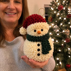 Fabric-Poke Snowman Christmas Ornament Kit
