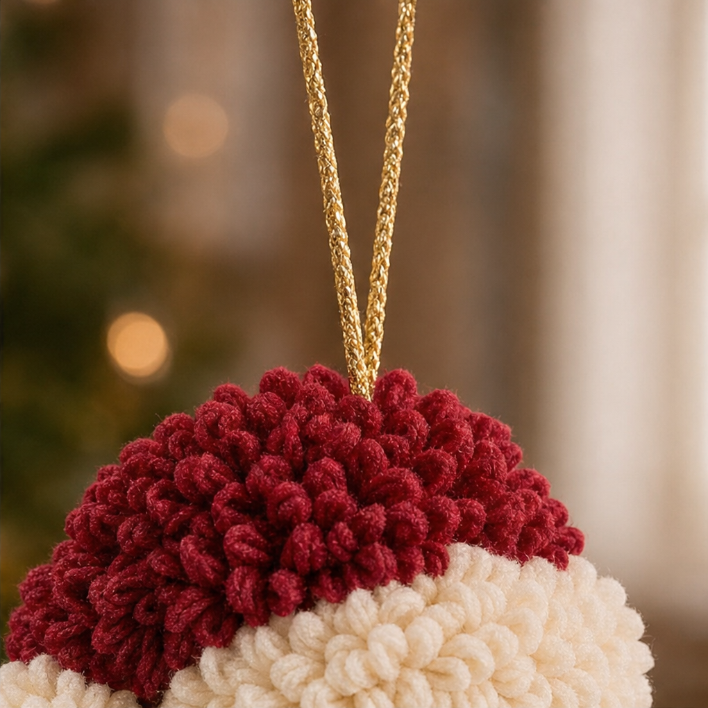 Fabric-Poke Snowman Christmas Ornament Kit