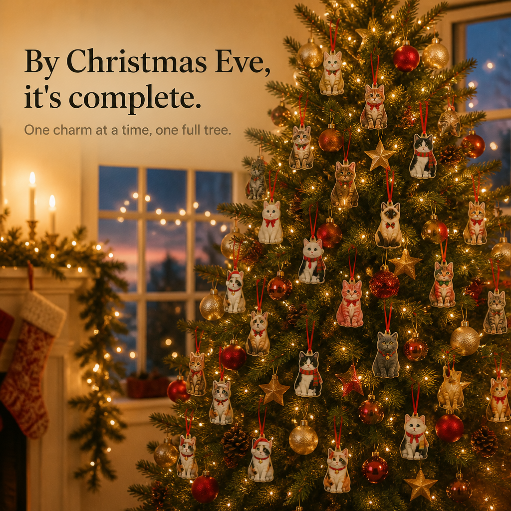 Cat Christmas Ornament Advent Calendar