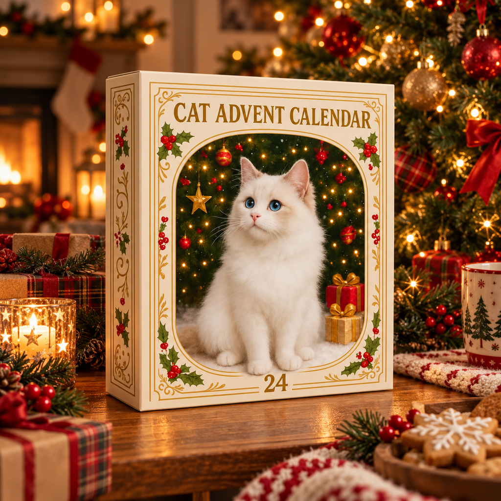 Cat Christmas Ornament Advent Calendar