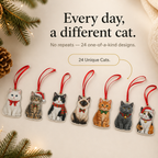 Cat Christmas Ornament Advent Calendar