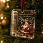 Clear Compartment Cash Holder Ornament