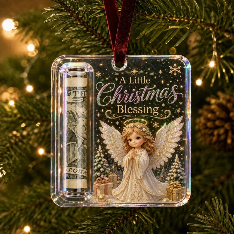Clear Compartment Cash Holder Ornament