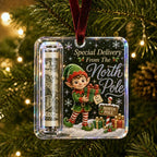 Clear Compartment Cash Holder Ornament