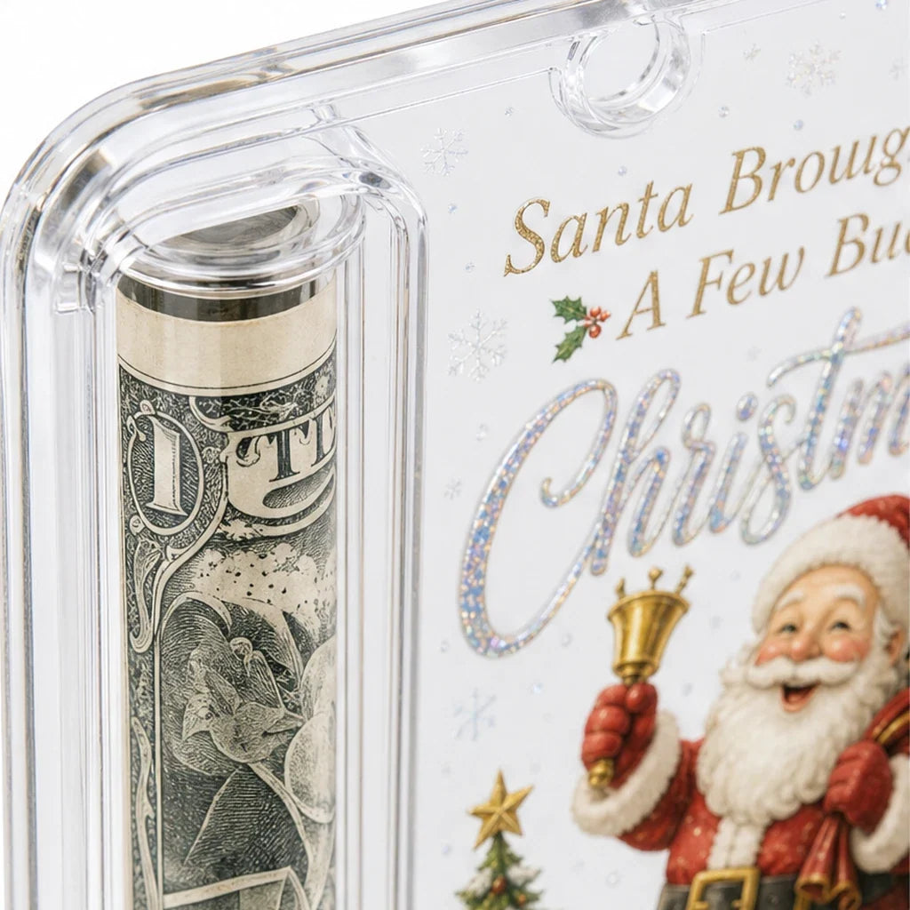 Clear Compartment Cash Holder Ornament
