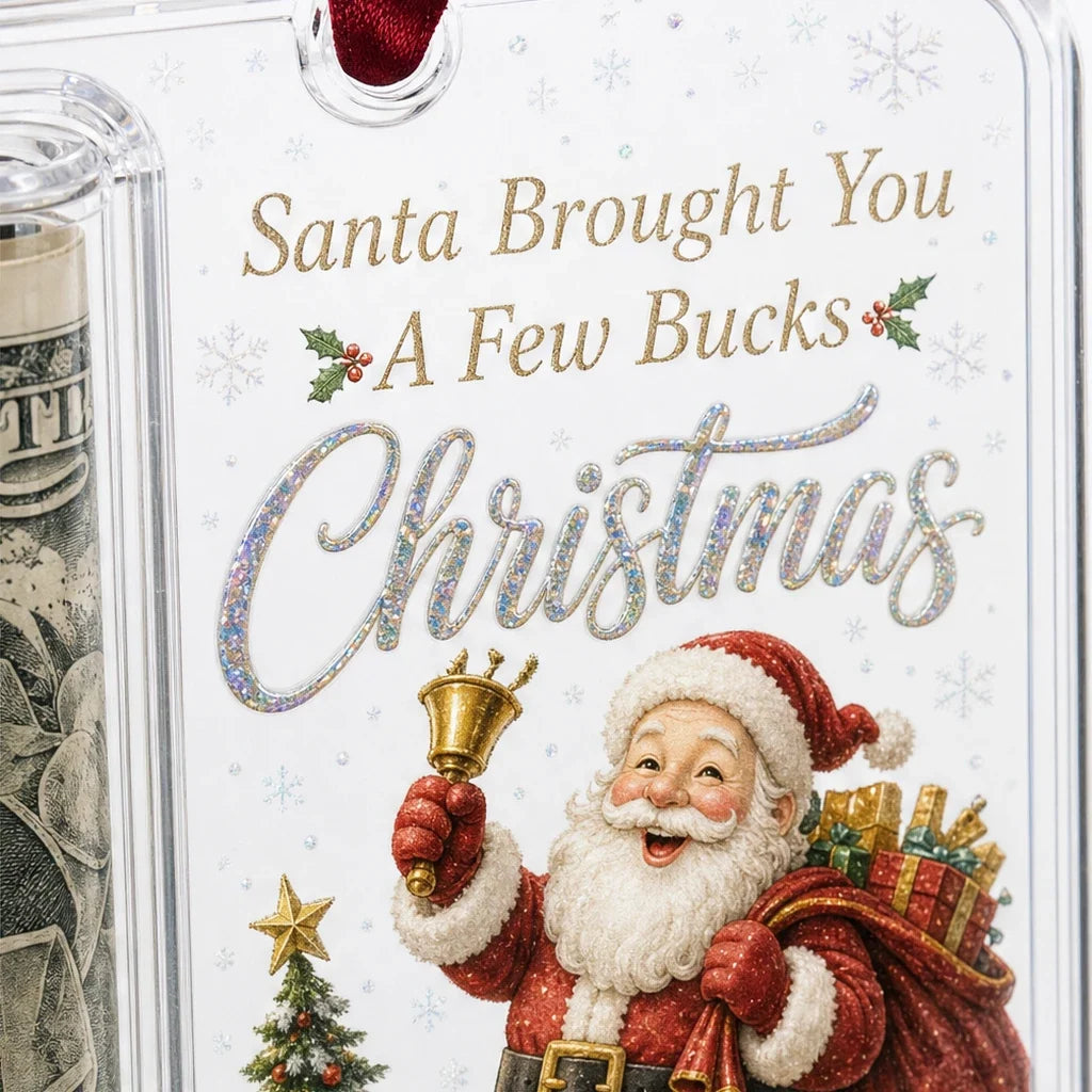 Clear Compartment Cash Holder Ornament