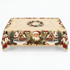 Festive Embossed Print Tablecloth