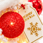 Pre-Decorated Flocked Tabletop Christmas Tree