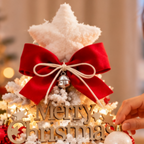 Pre-Decorated Flocked Tabletop Christmas Tree