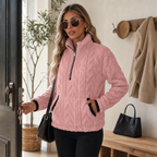 Freya | Half-Zip Fleece Sweater with Pockets