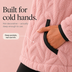 Freya | Half-Zip Fleece Sweater with Pockets