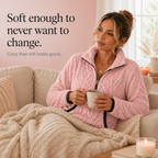 Freya | Half-Zip Fleece Sweater with Pockets