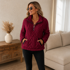 Freya | Half-Zip Fleece Sweater with Pockets