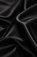Gabriella satin corset maxi dress – close-up of the satin (Black)