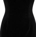 Giada | Off-Shoulder Velvet-Look Midi Dress