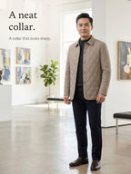 Hank | Diamond-Quilted Jacket with Lapel Collar