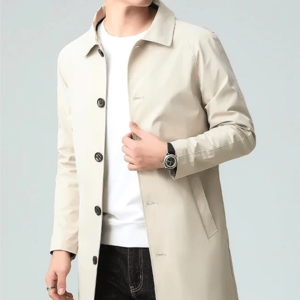 Heath | Single-Breasted Long Overcoat