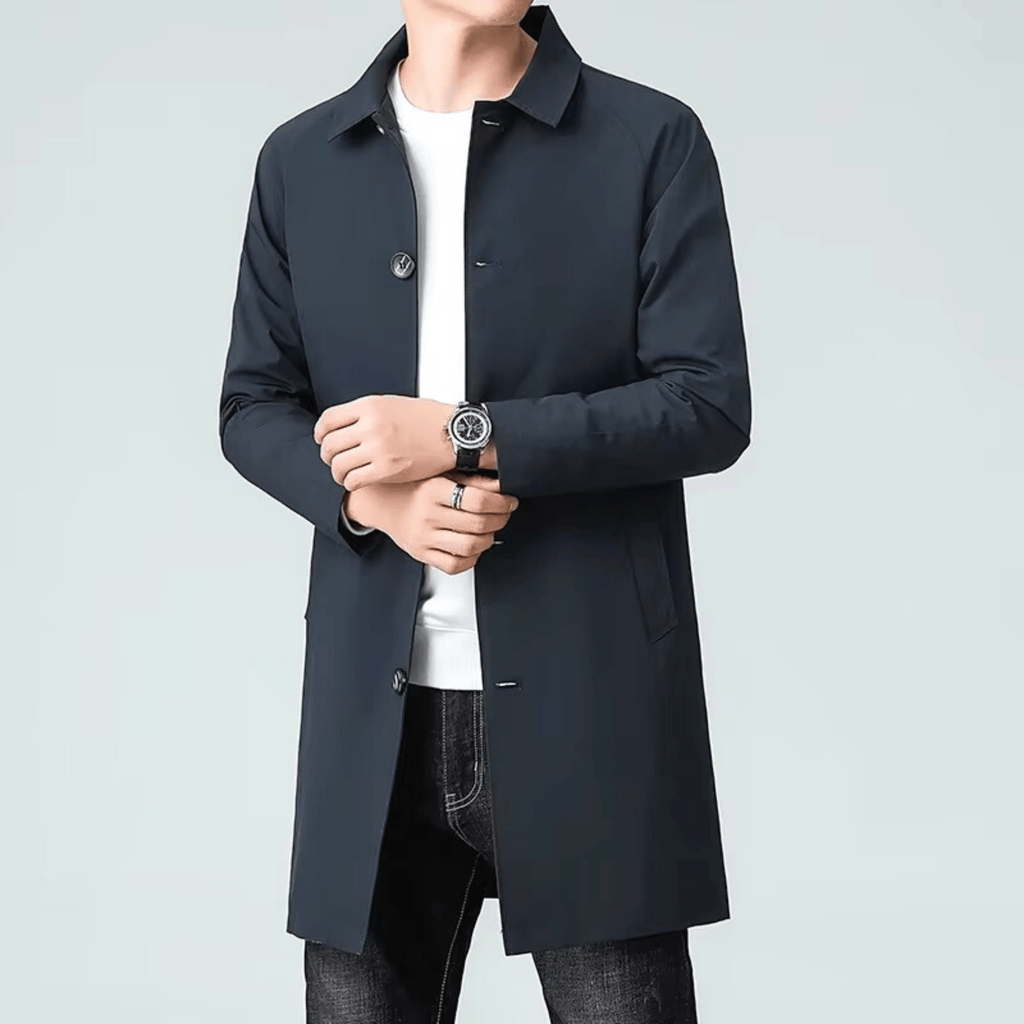 Heath | Single-Breasted Long Overcoat