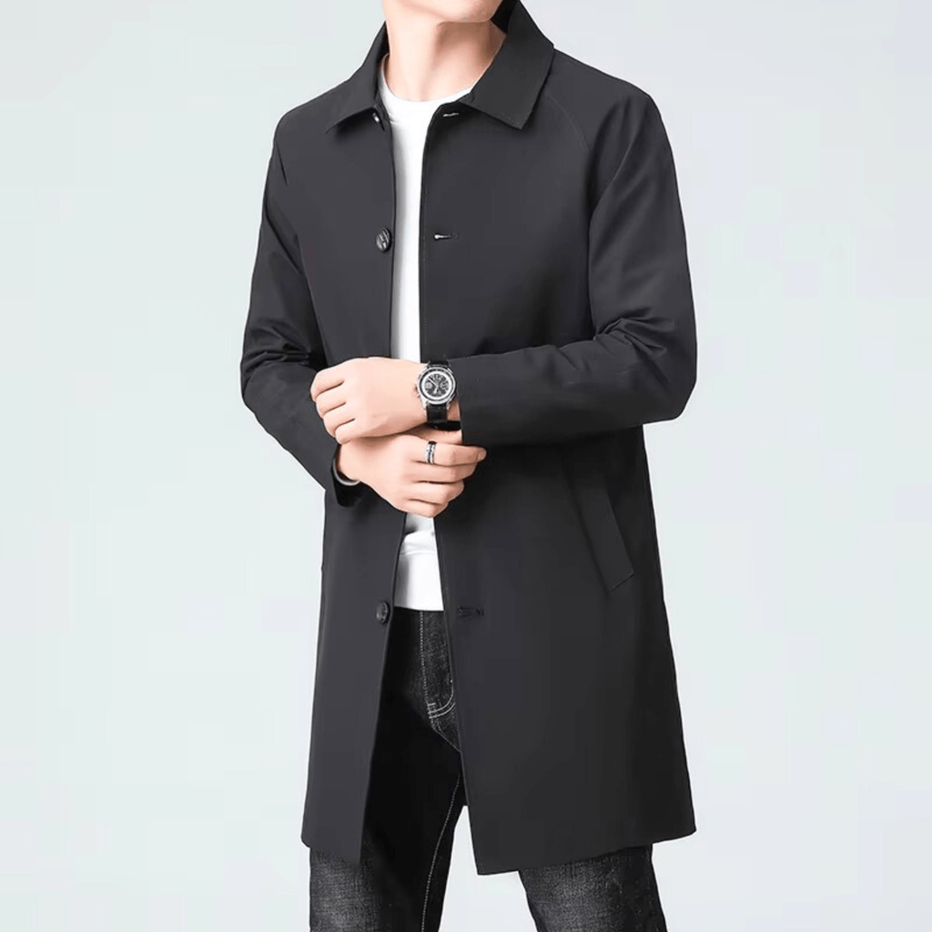 Heath | Single-Breasted Long Overcoat