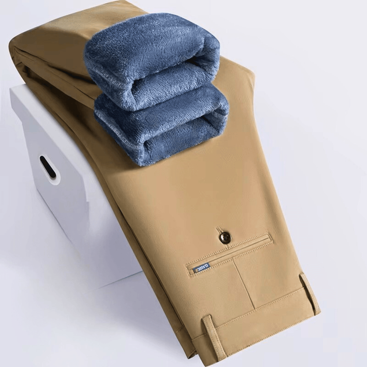 Hugh | Fleece-Lined Straight-Leg Pants
