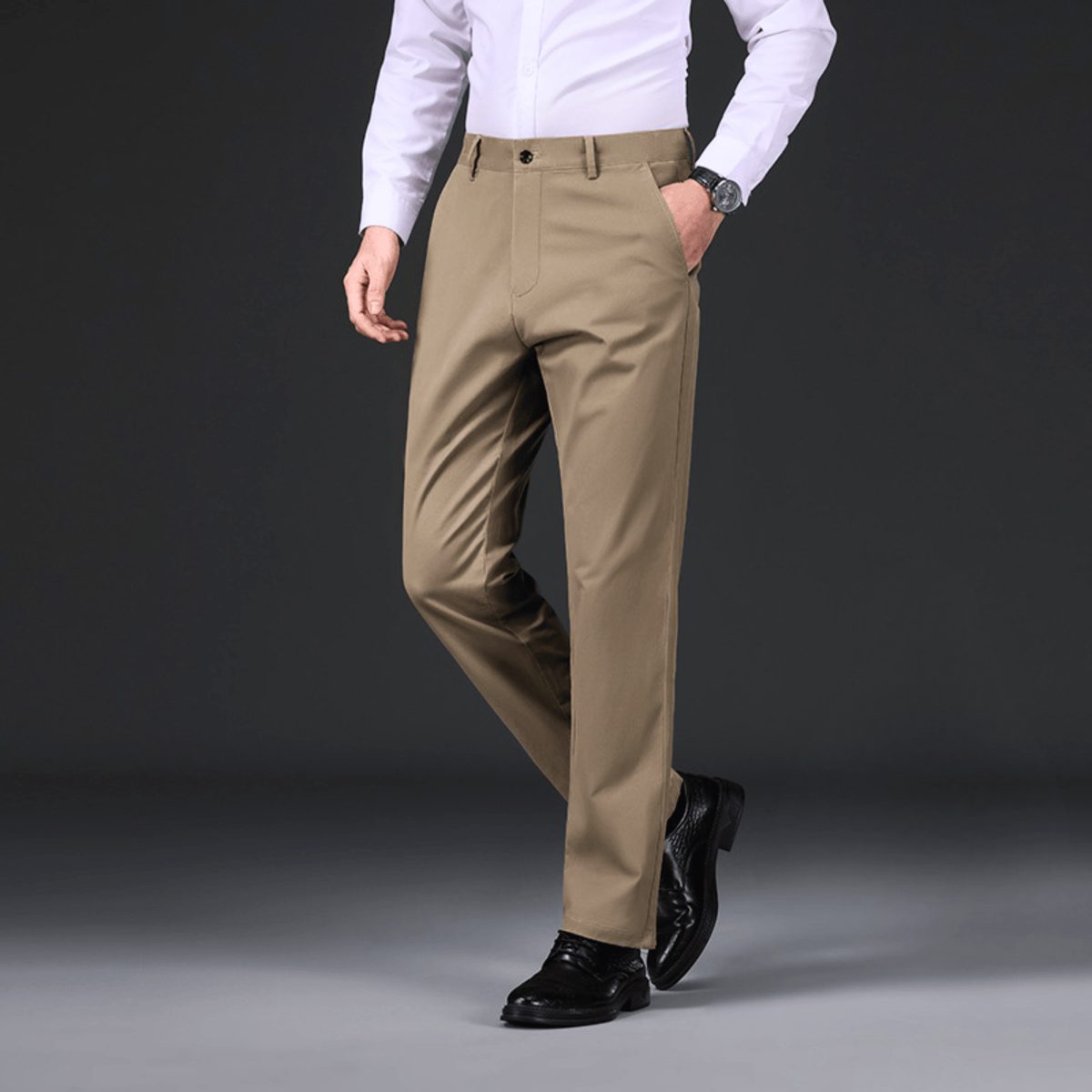Hugh | Fleece-Lined Straight-Leg Pants