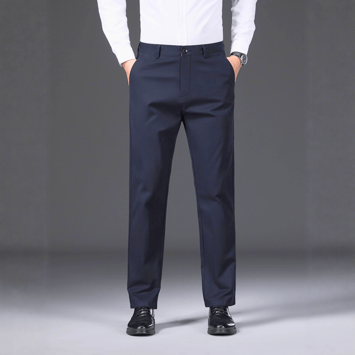 Hugh | Fleece-Lined Straight-Leg Pants